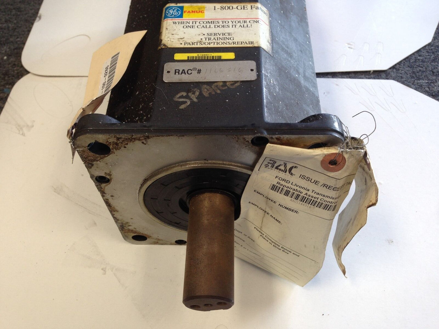 Ge Fanuc A06b-0502-B062/7076 Ac Servo Motor,3Ph,146V,Rpm 2000,20A,Te