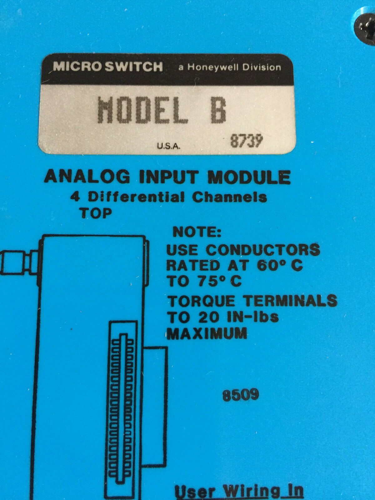 Microswitch Sid-Ian-10-5,Micro Switch B Analog Input Module,Ian10-50377,Sl