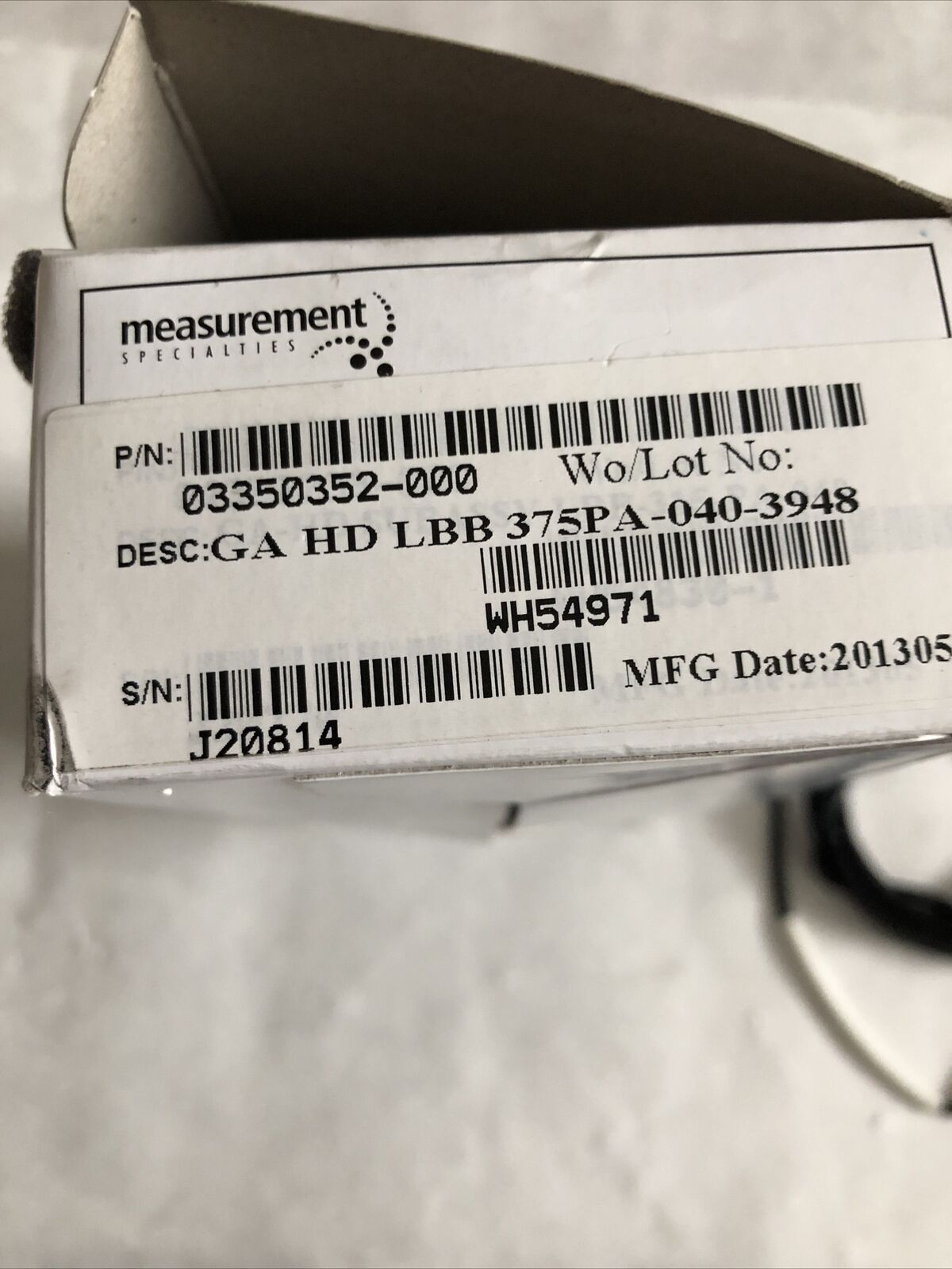 Measurement Ga Hd Lbb-375-Pa-040-3948 Meas 03350352-000 Linear Transducer,Tl