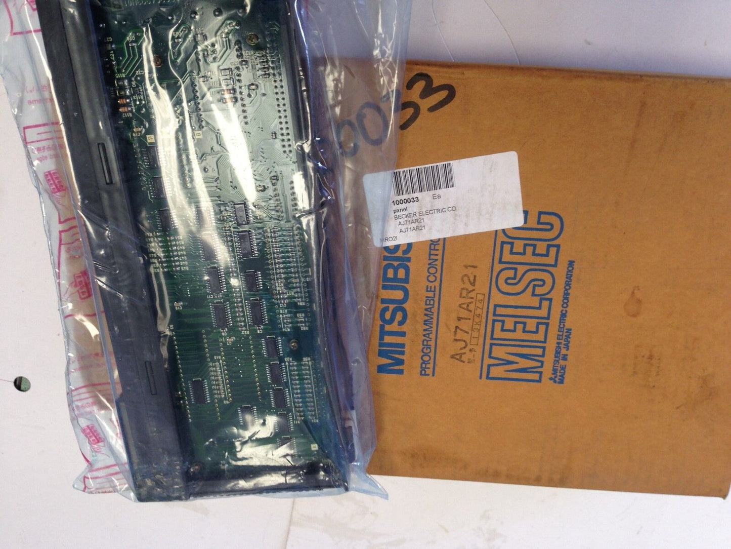 New Mitsubishi Aj71ar21 Melsec Plc Coax Link Master Module ,Er,Db