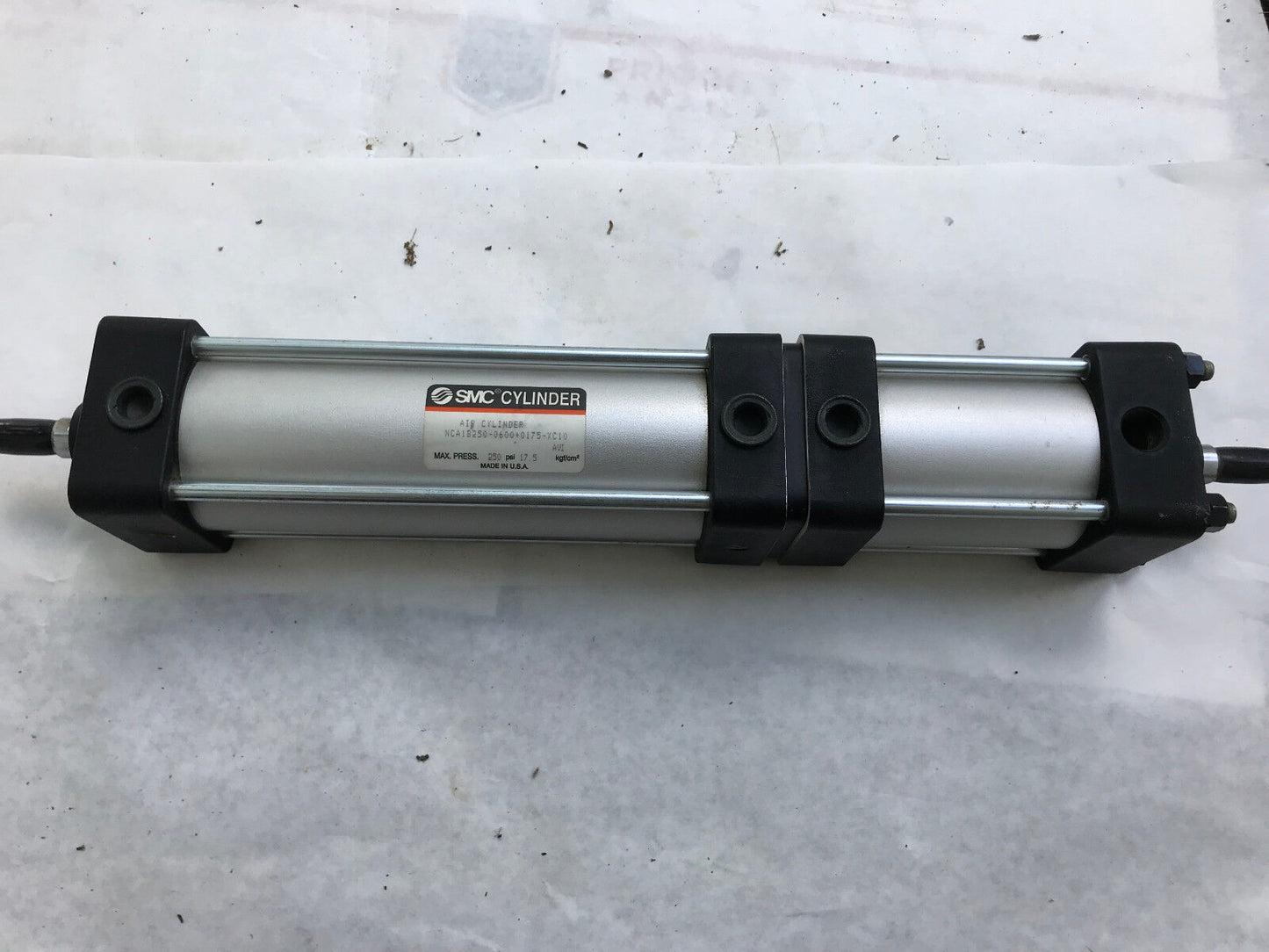 New Smc Nca1b250-0600+0175-Xc10 Smc 250 Psi Max Dual Stroke Air Cylinder ,Tg