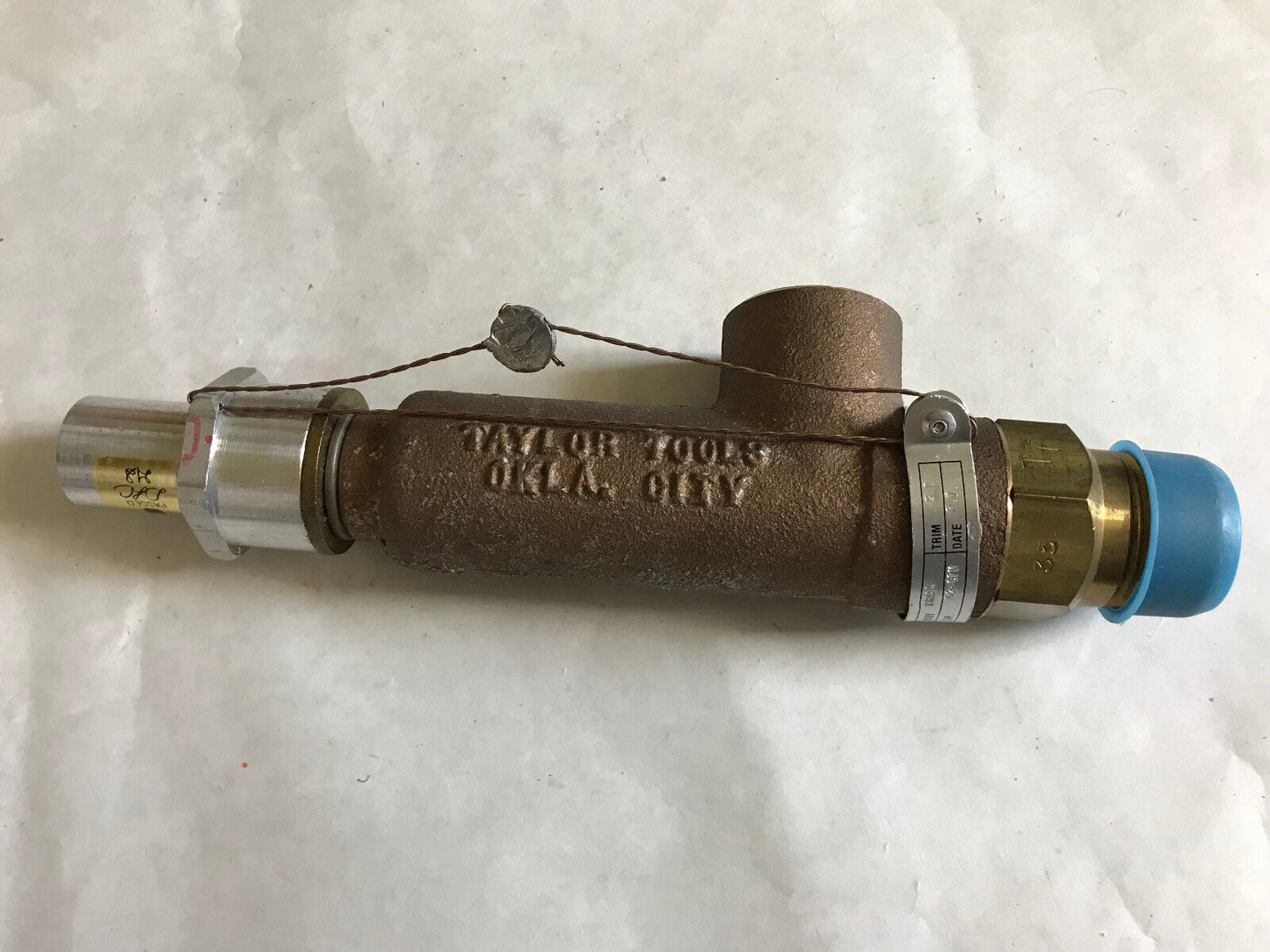 1" Taylor Tools 80-225261M,T8000 Safety Relief Valve T-1,35,20-75Psi,52-Cfm,Ad