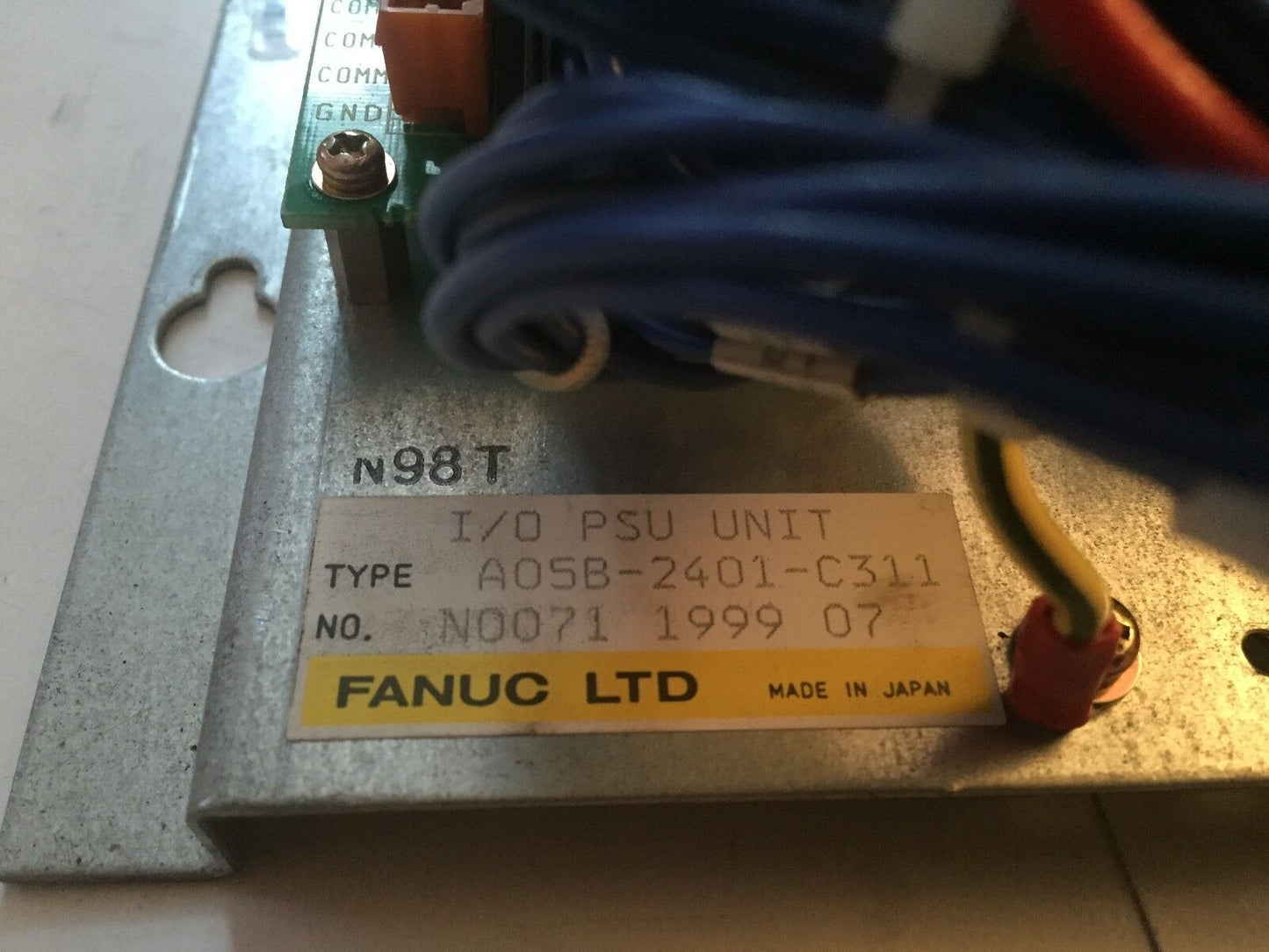 Fanuc A05b-2401-C311,A20b-1007-0540/01A,Sdn 4-24-100 I/O Psu Unit,Ee