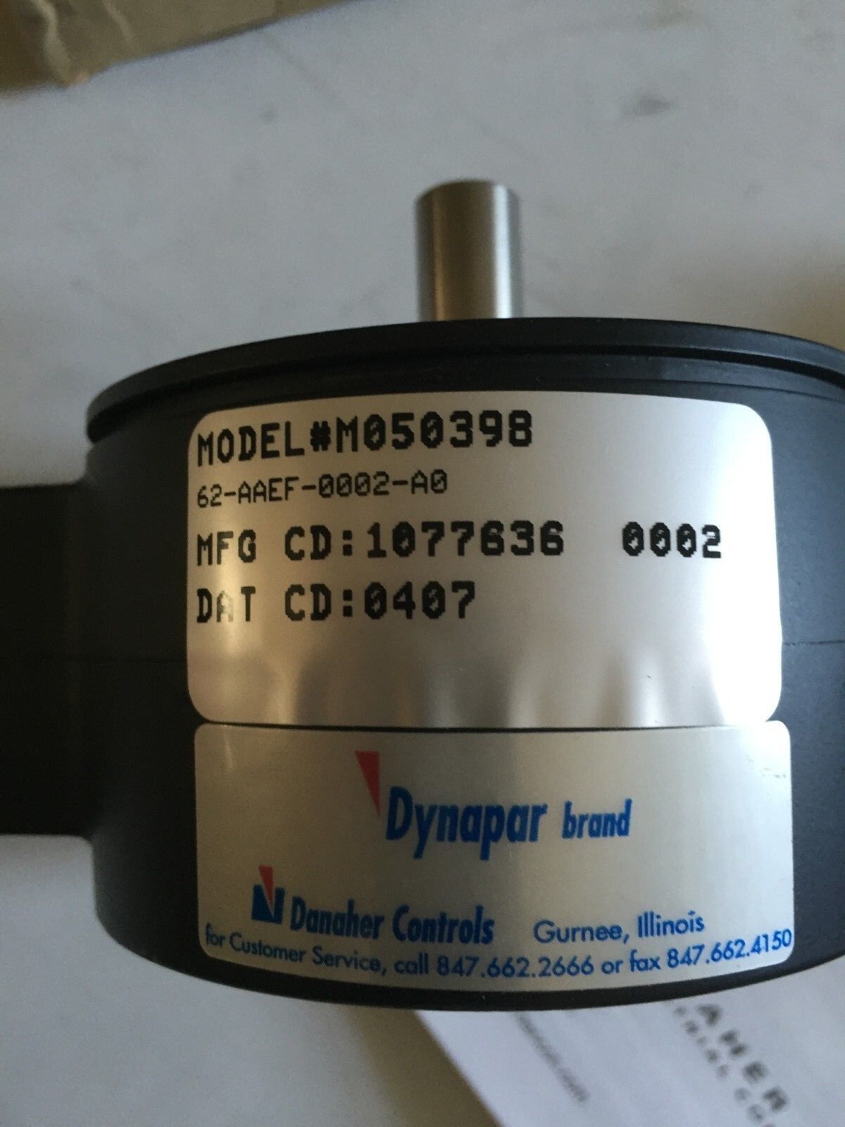 New Danaher Controls 62-Aaef-0002-A0,Dynapar M050398 Encoder Rotary2ppr,Bc