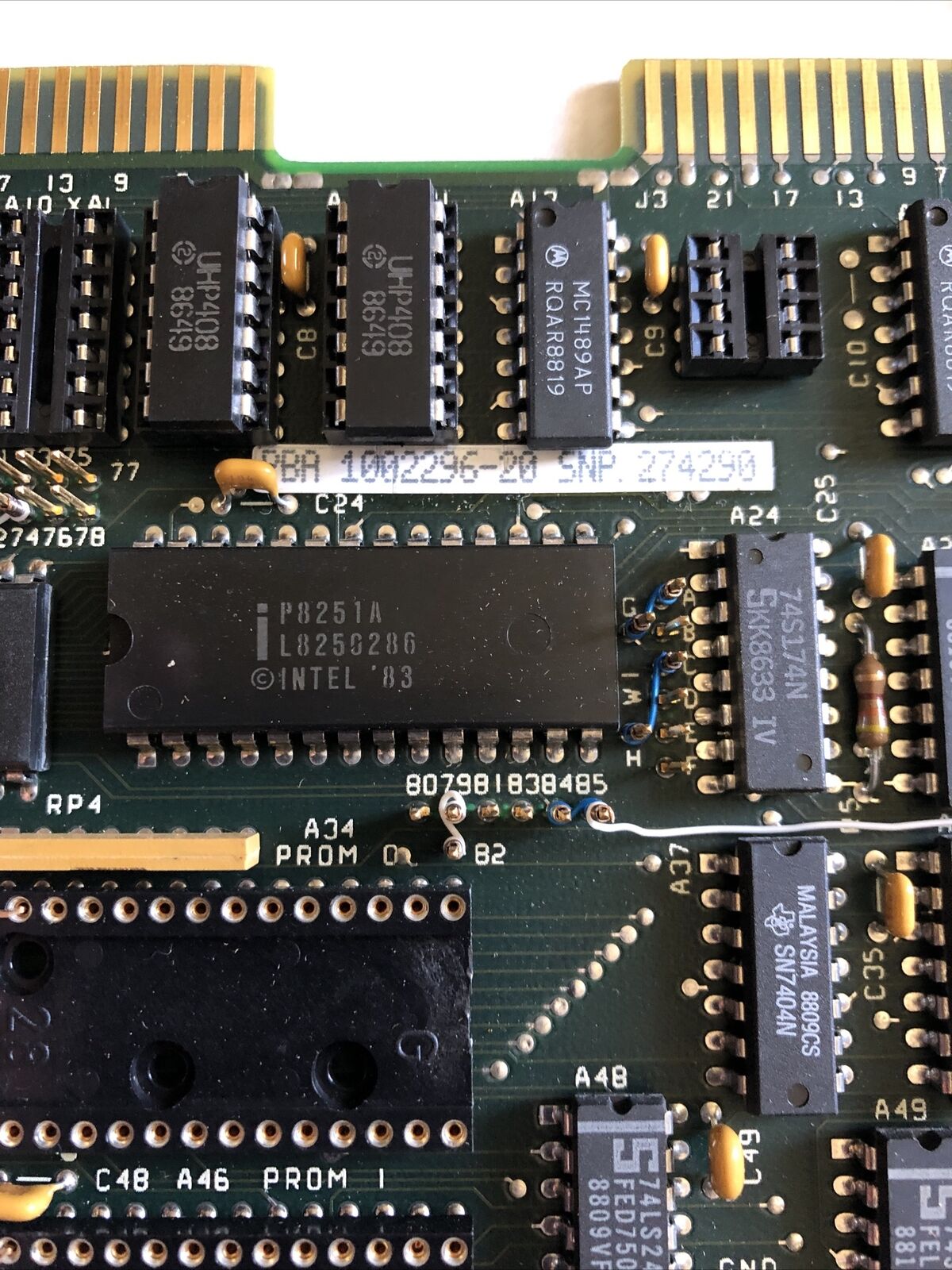Intel Psbc 116A,Fluke Ika Pba 1002296-20 Snp 274290 Combination Memory I/O ,Se