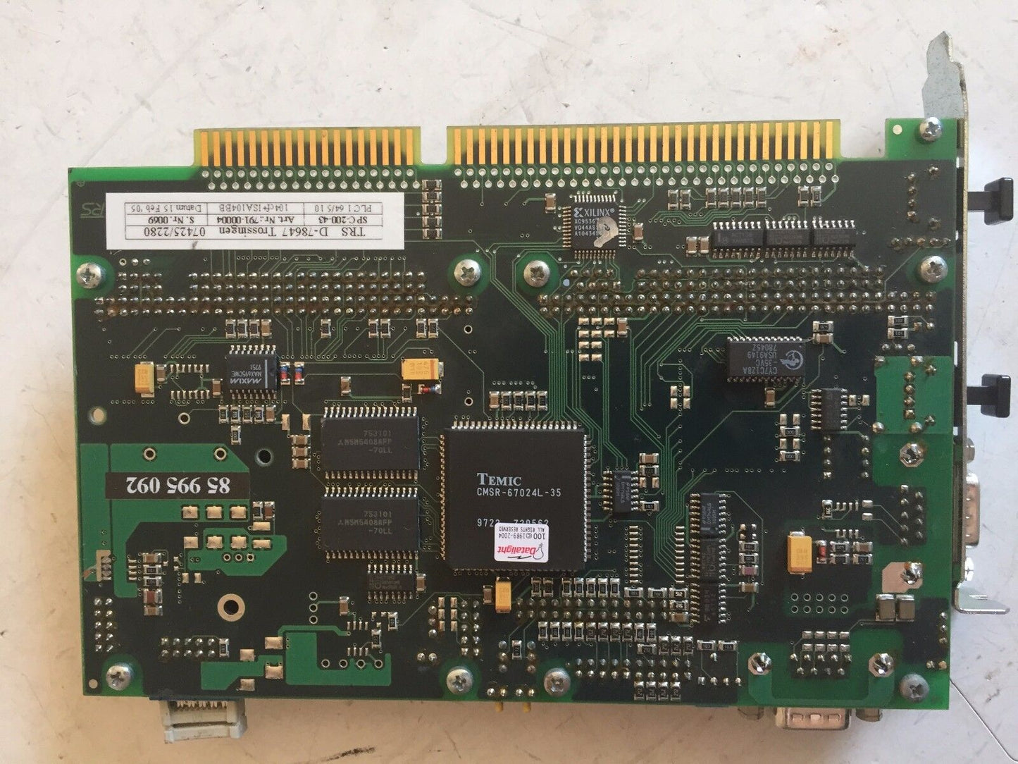 Trs 791-00004, D-78647,07425/2280,85 995 092,Spc-200-43,Kontron,1.64/5.10,Aa