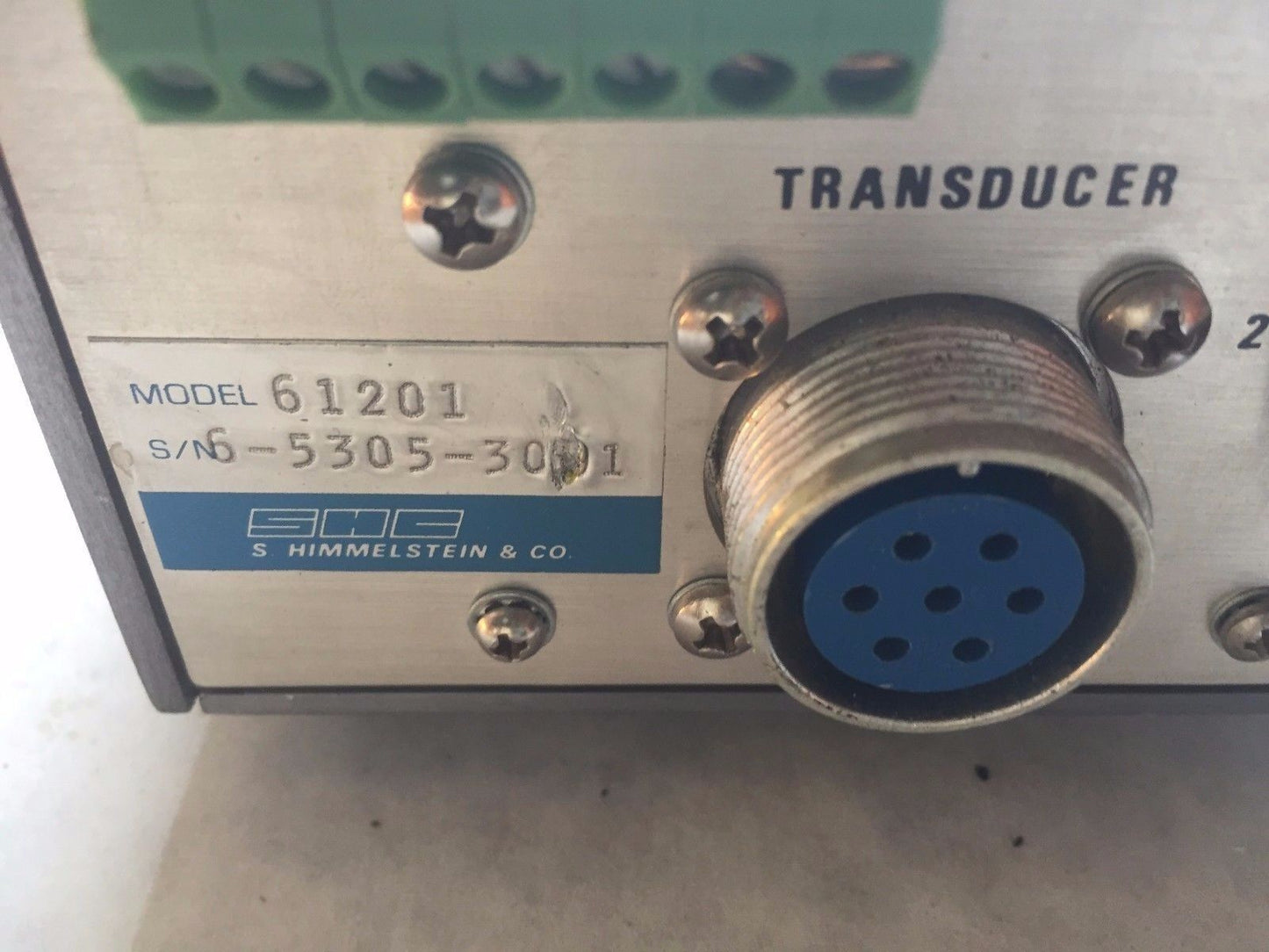 Shc 6-568,S. Himmelstein Model 61201 Transducer Amplifier Module Model 6-201,Bc