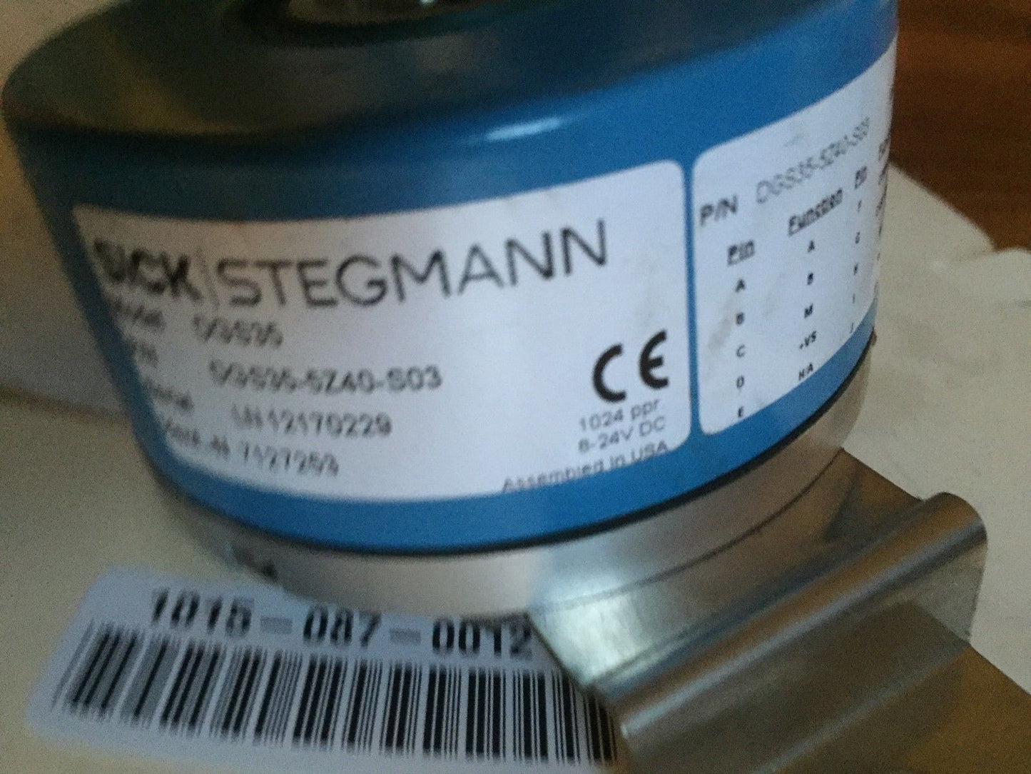 Sick Dgs35,Stegmann Dgs35, Dgs35-5Z40-S03 Encoder, 1024Ppr, 8-24Vdc,Ba