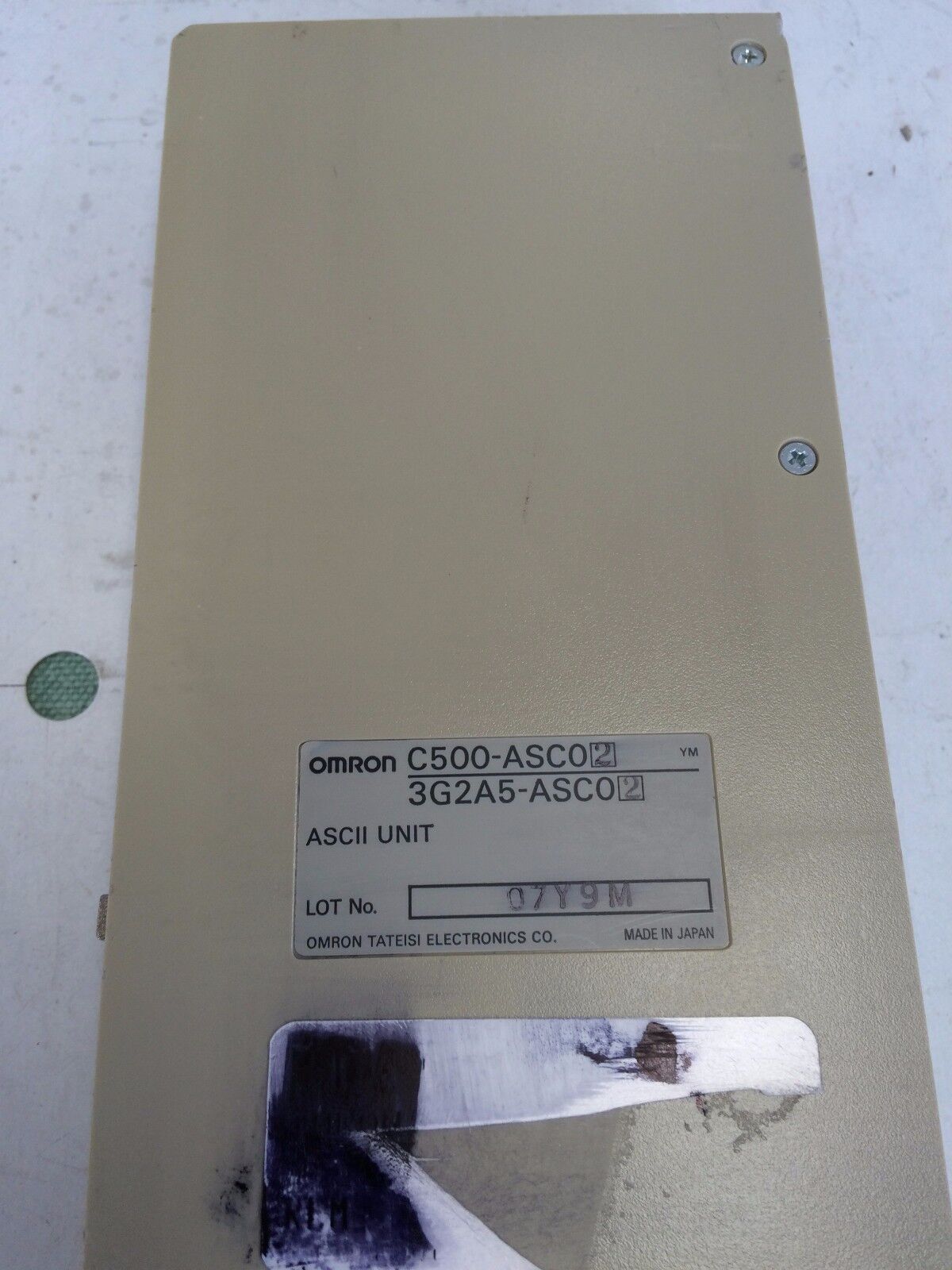 Omron Asco2, C500-Asc02, 07Y9m Plc Module 3G2a5-Asc02,Cu