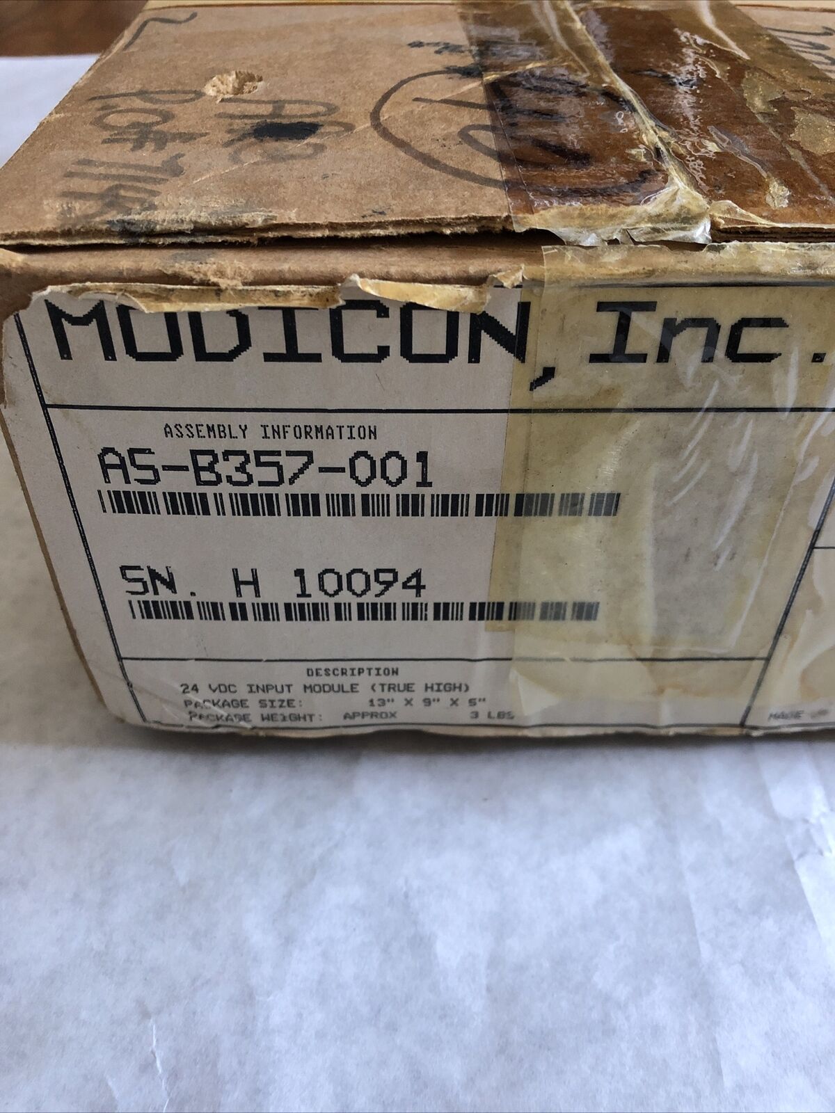 New Gould As-B357-001,Asg B357 24Vdc Input,Analog 24Vac 4-20Ma 1-5Vdc Tru-Hi,Ee