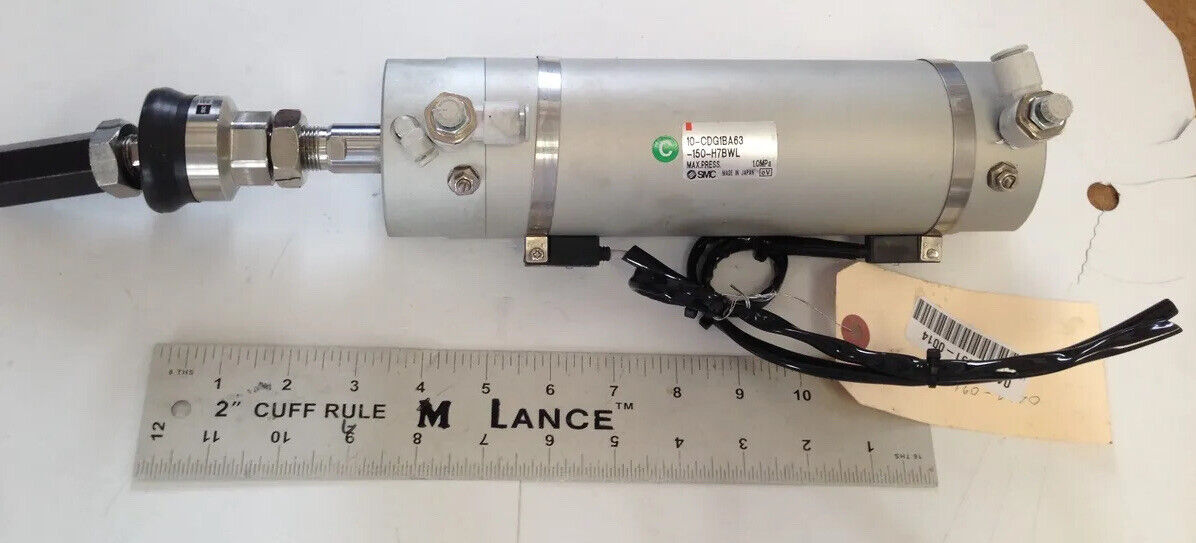 Smc 10-Cdg1ba63-150-H7bwl Pneumatic Actuator, 1/4" Npt,Js63-18-150,Ao