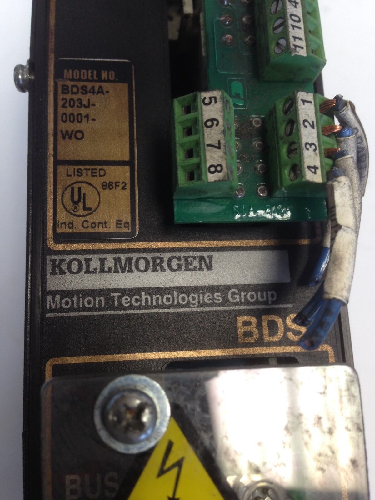 Kollmorgen Bds4a-203J-0001Wo Ac Servo Drive, 230 Vac, 3 Phase, 3 Amp,Di