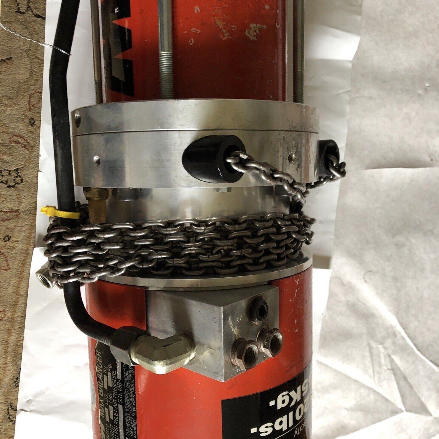 Cm 0950 Pneumatic Chain Hoist,Cm Max Balancer, 120 Lbs Load 55Kg,Bw