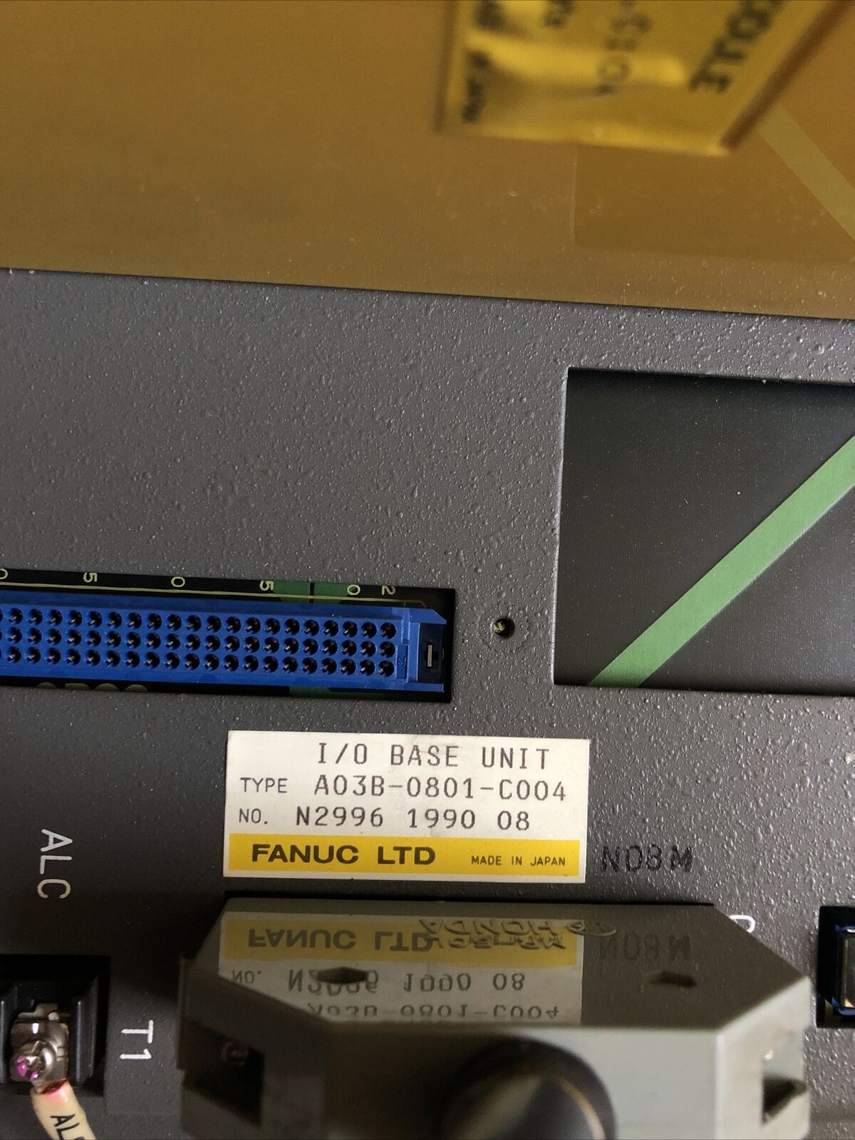 Fanuc Plc Module & Backplane Lot, Pt01a,Oa16d,Od64b,If01d,A03b-0801-C004,Be