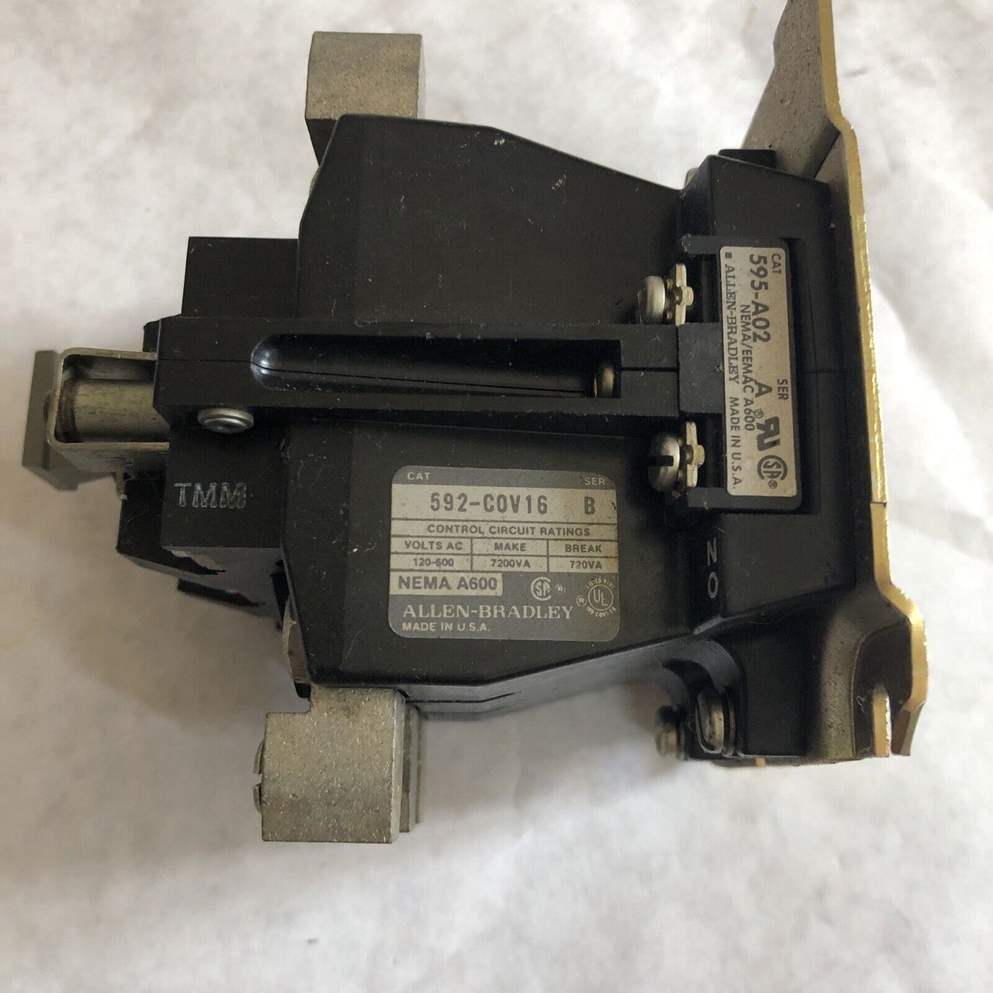 Allen Bradley 592-C0v16 B Relay 595-A02,Bc