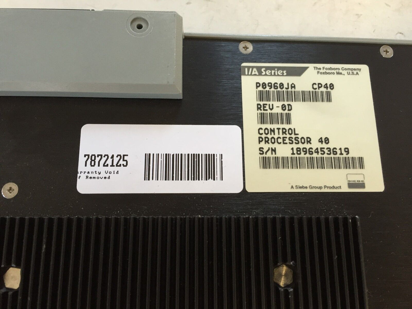 Foxboro P0960ja-0C,P0960ja Cp40, I/A Series Communications Processor 40,Dk