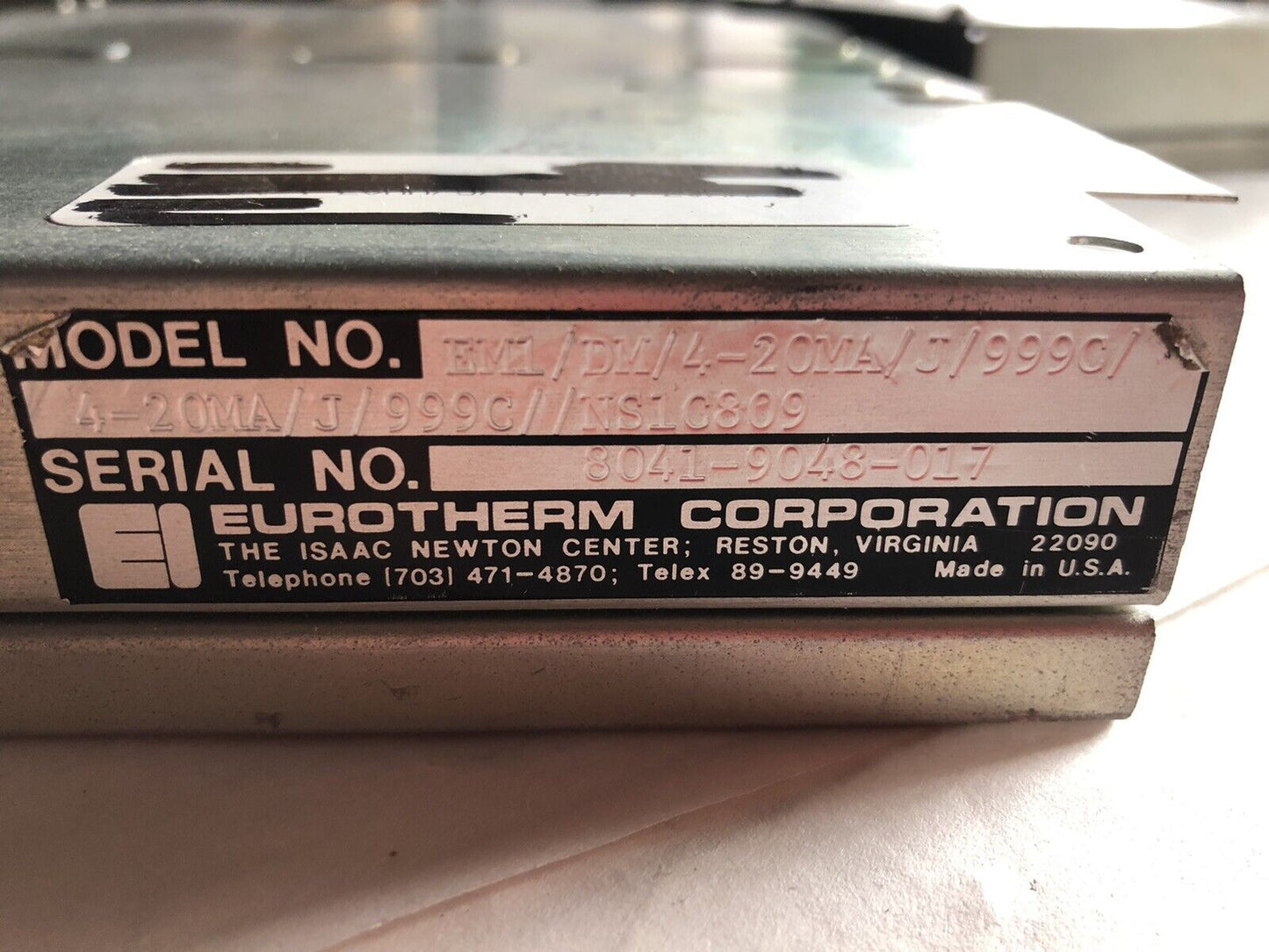 Eurotherm Dual, Slave,Ae130250j,Em1/Dm/4-20Ma/J/999C/4-20Ma/J/999C Ns1c809,Bb