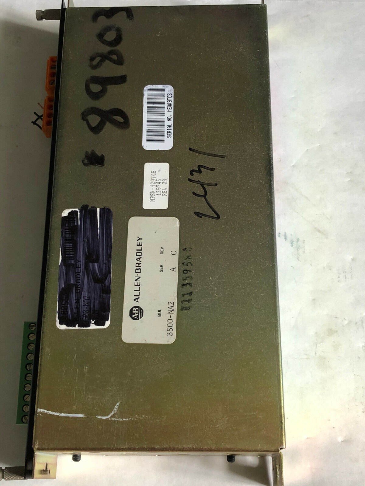 Allen Bradley 3500-Na2,Mpsk-129745 ,Nda-Int Node Adapter 24Vdc A-B,Cf