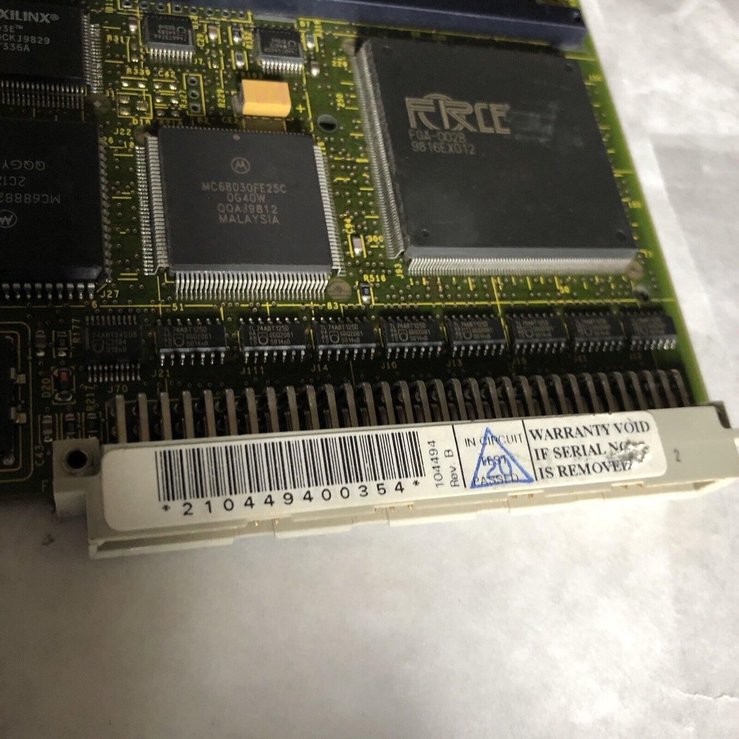 Force Cpu-30Lite Sys68k Computer Sys68k/Cpu-30Lite/8/C1,Sap 204317,Ee