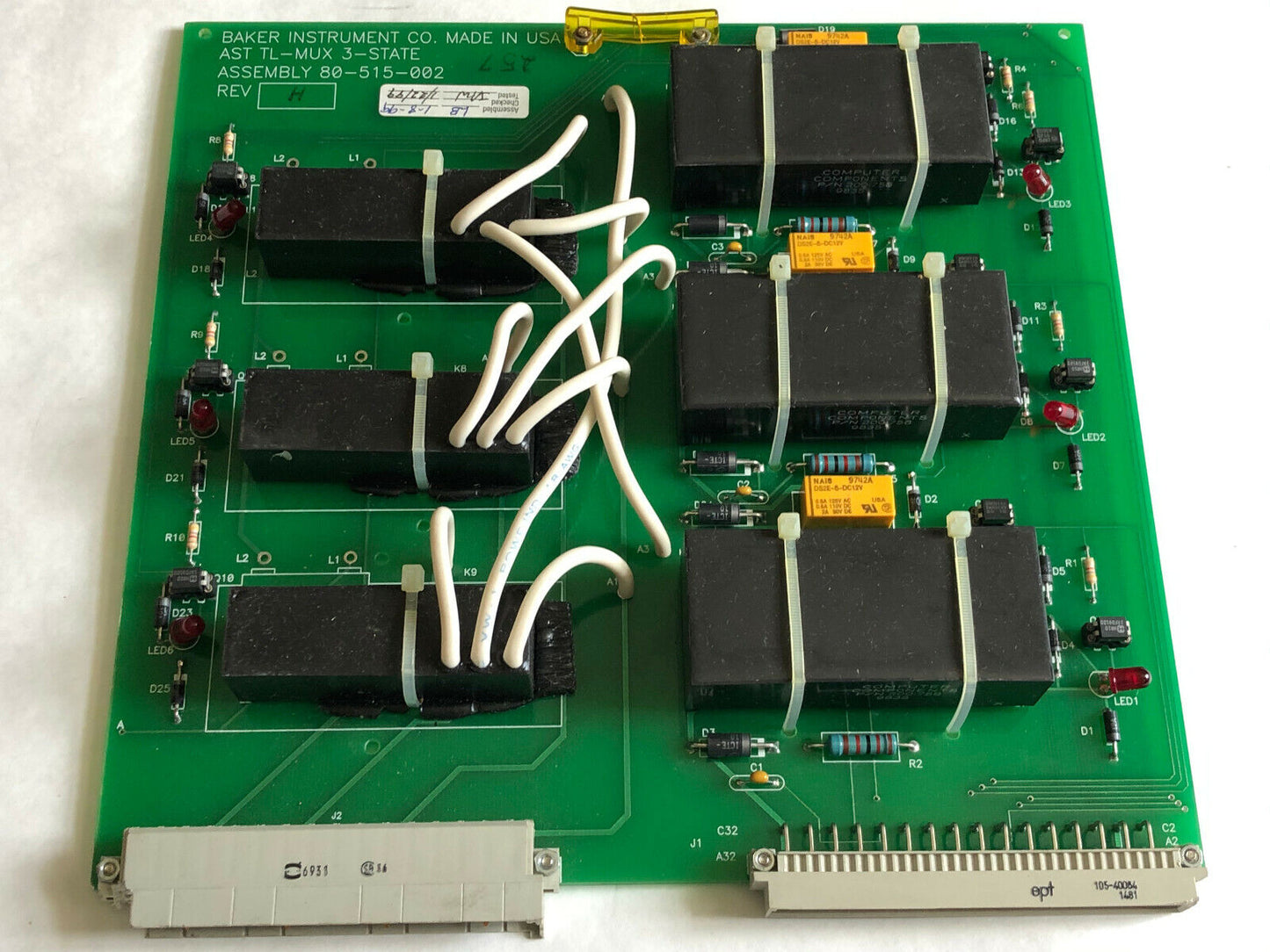 Baker Instrument 80-515-002 Rev.H, Ast Tl-Mux 3-State Control Board,Ag
