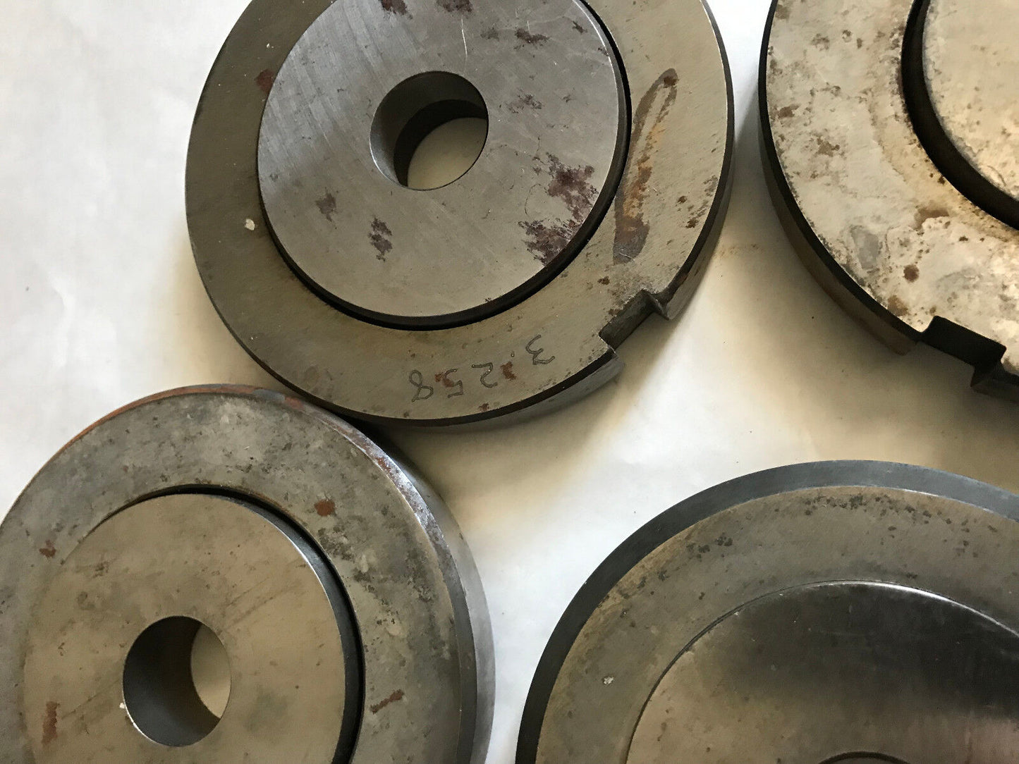 Lot 15 Sets Wilson Thick Turret Round Punch Die 2.765" & Up 5,3.281",3.375,Sd