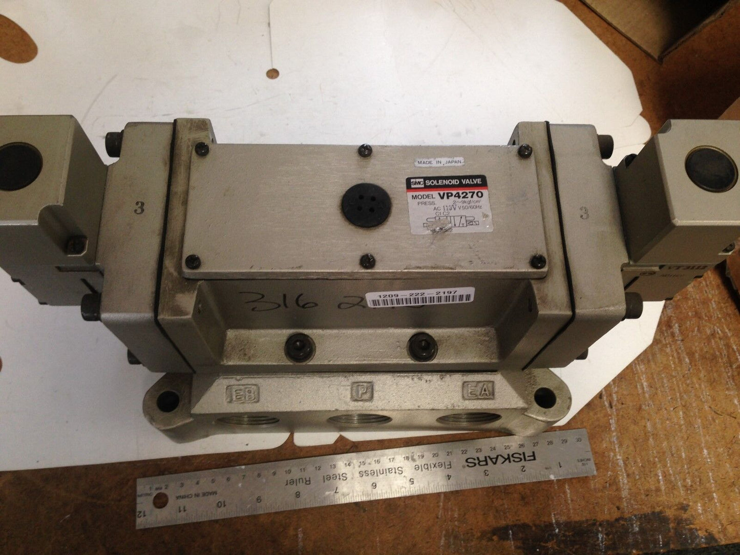 New Smc Vp4270 Pneumatic Double Solenoid Valve Vt3112,Ac110v Coil,Dg