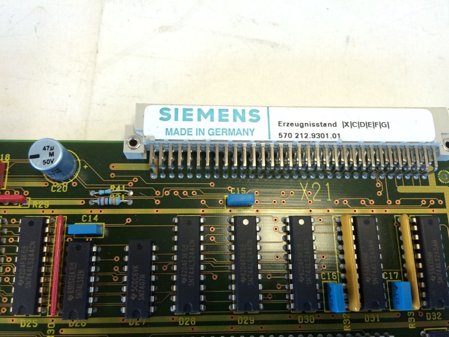 Siemens 570 212.9301.01 Pcb Interface Card X131 For 810/820 Board,Dj