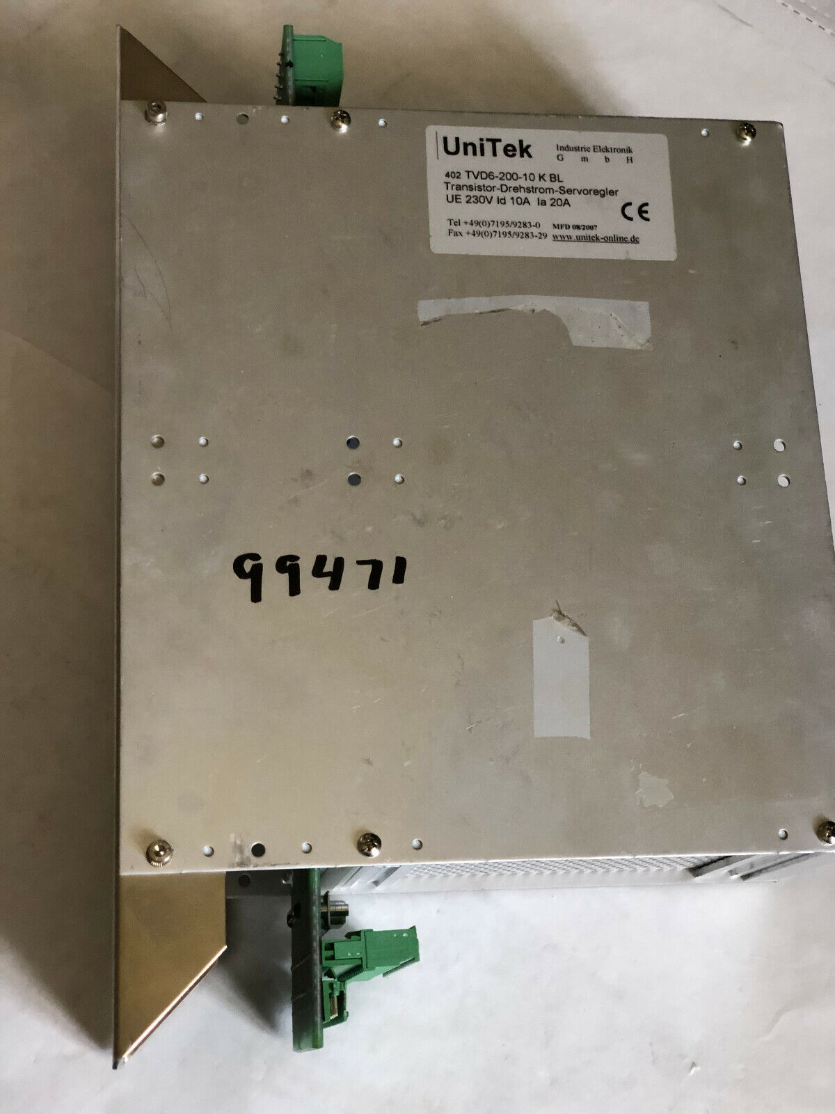 Unitek Tv6mu2-11,Unitek 402 Tvd6-200-10 K Bl,Transistor-Drehstrom,Ue 230V,Cf