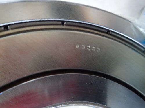 New Koyo 6322-Z,Koyo 6322Z, Deep Grove Ball Bearing, 110Mm Id, 240Mm X 50Mm,Ek