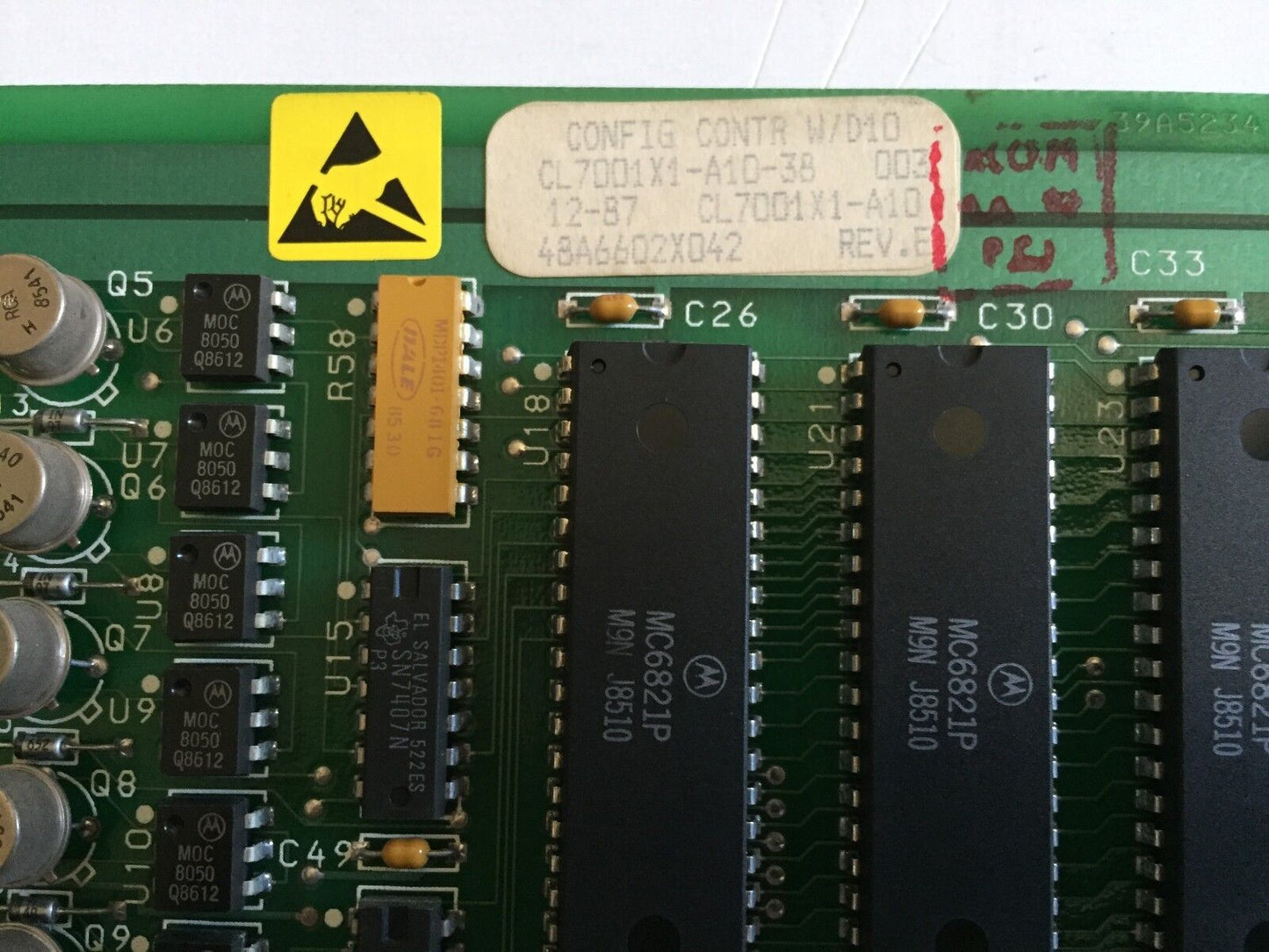 Fisher Controls 48A6602x042,Cl7001x1-A10 Profile Supply Config,39A5234,Cl700,Ee