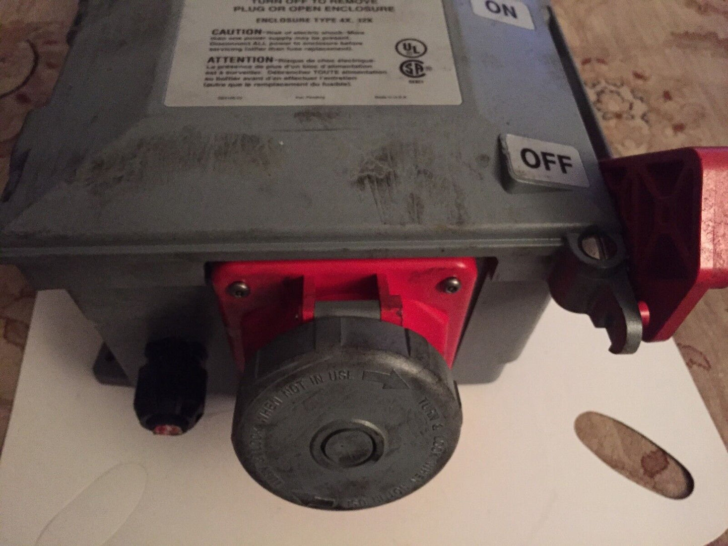 Hubbell 430Mif7w,Hbl430mif7w Fused Receptacle With 430P7w Male Plug,Cg