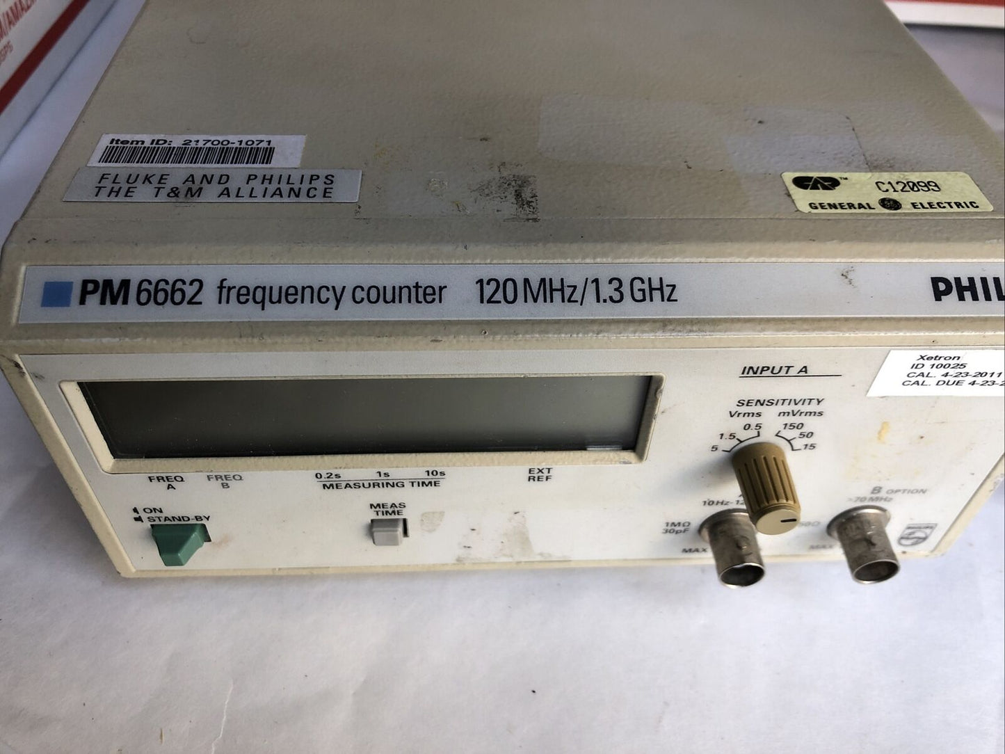 Philips Pm6662/011,Pm6662 Frequency Counter,120 Mhz/1.3 Ghz,Nc 9446 066 62011,Fe