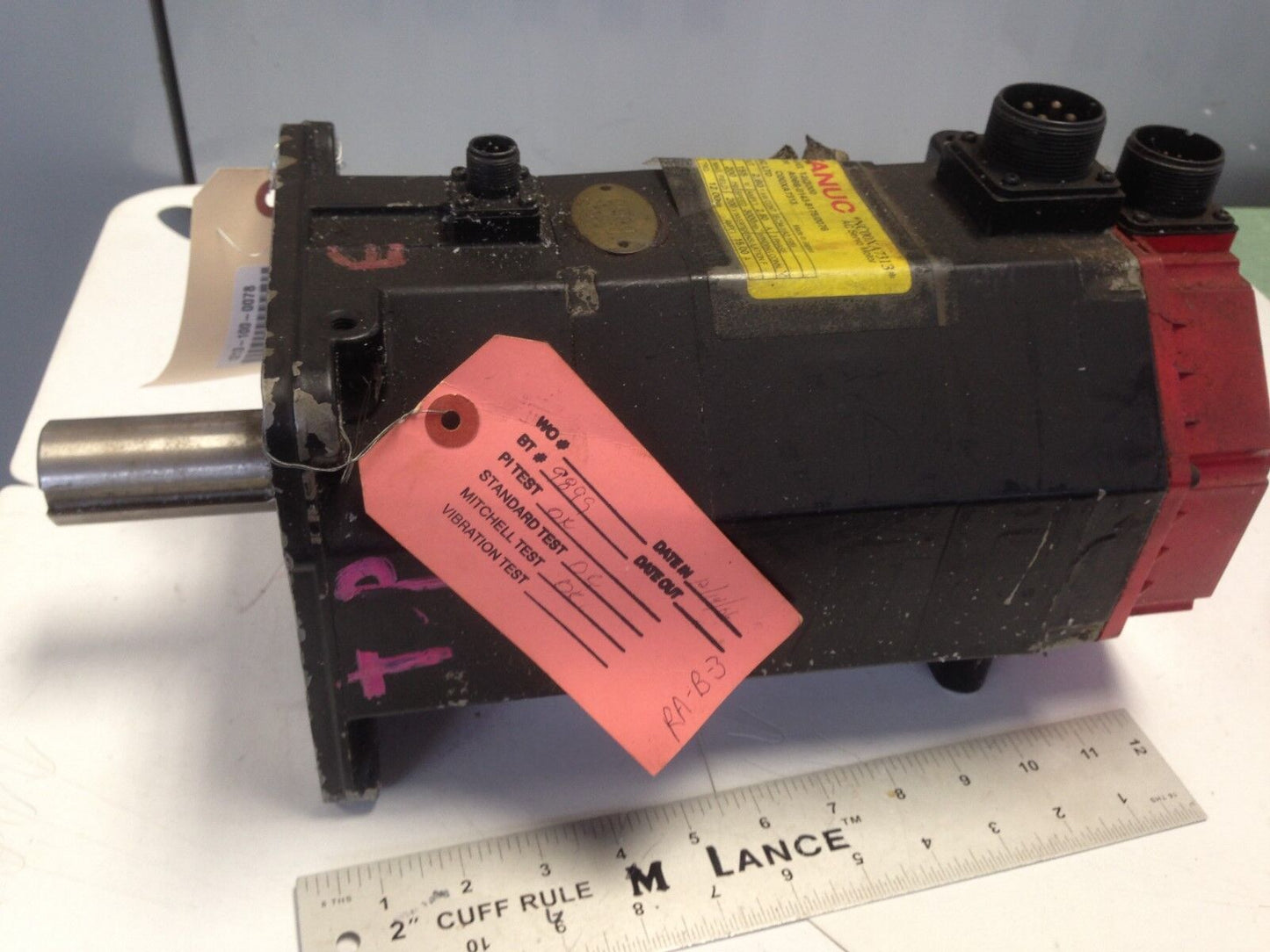 Ge Fanuc 12/3000,Fanuc A06b-0143-B175/0076 Ac Servo Motor,3Ph,155V,Rpm 3000,Te