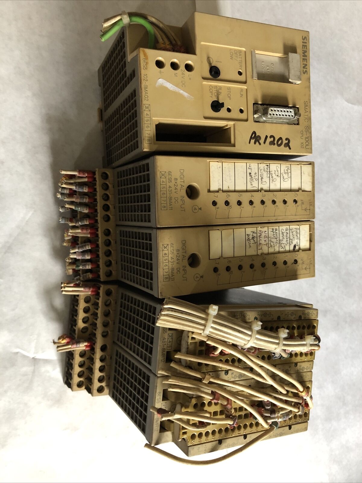 Siemens S5-100U,6Es5 102-8Ma02,431-8Ma11,451-8Mr12, Cpu102 Plc Unit,Bh