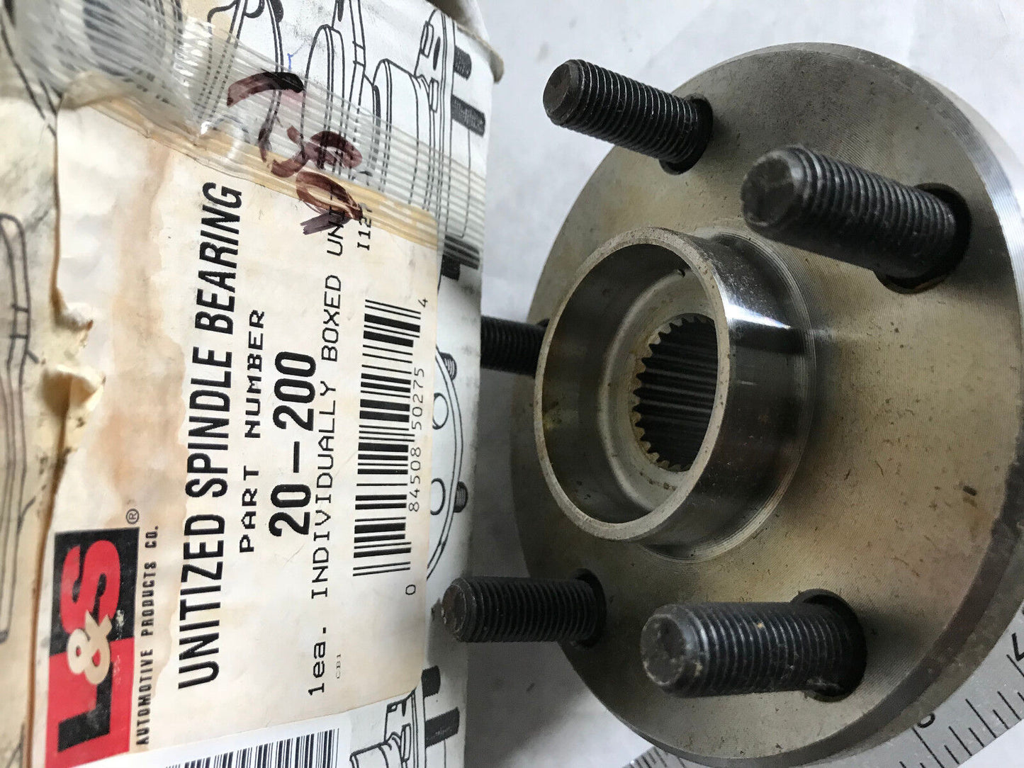 New L&S 20-200 Unitized Spindle Bearing Hub Wheel Dano497,Dan0497 Boxed Unit,Es