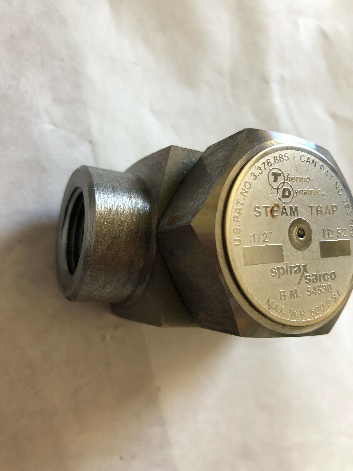 New 1/2" Spirax Sarco Td52 Steam Trap,Bm 54530 Thermo-Dynamic Steam Trap,Eo