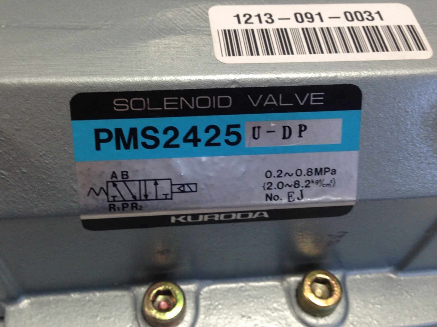 New Kuroda Pms2425u-Dp Solenoid Valve, 100/110 V Pms2425 U-Dp,Dh