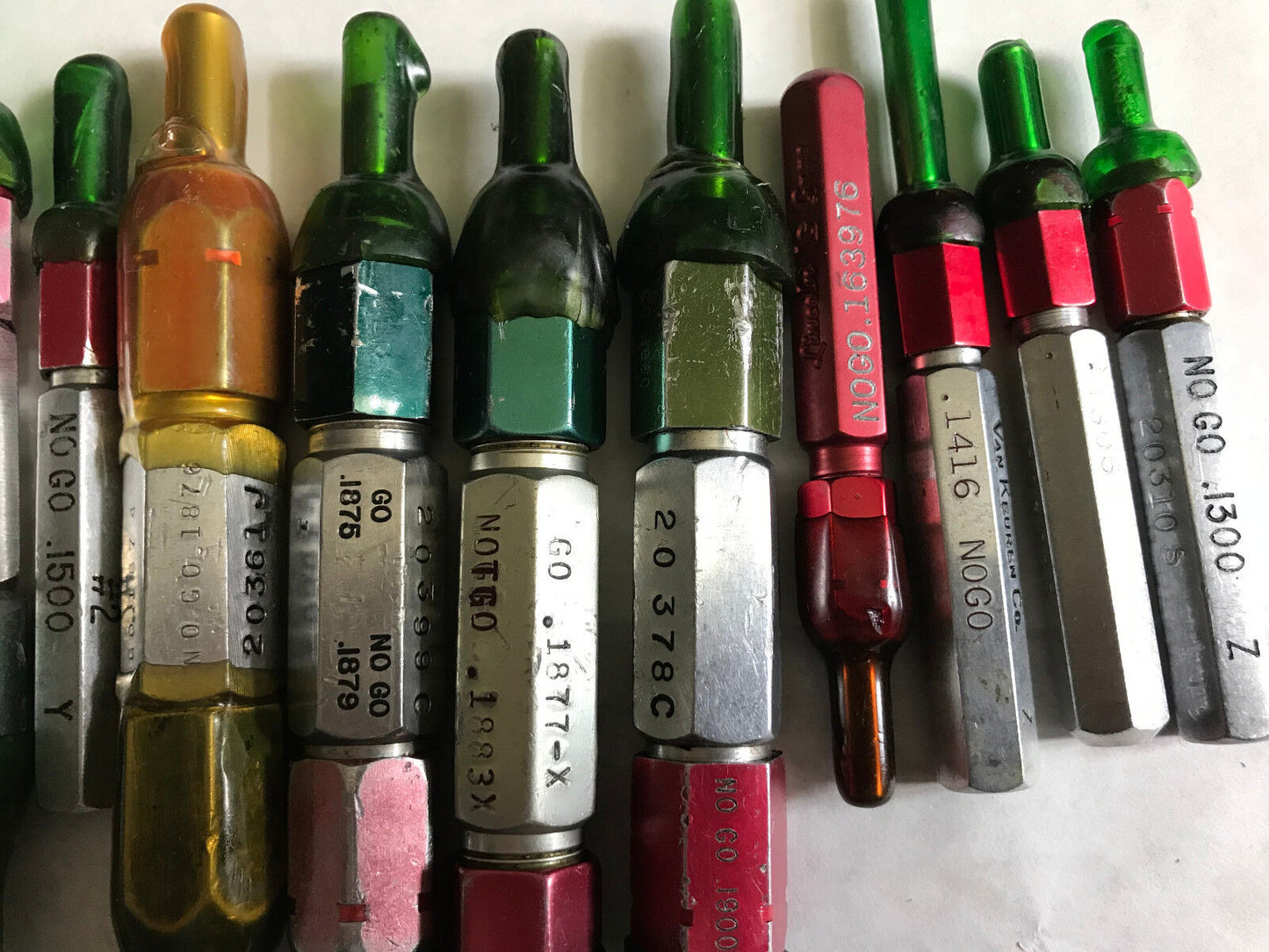 Lot Plug Gage Go Nogo Van Keuren .1880,1980,181,191,1875,180,1874,1889,1877,Es