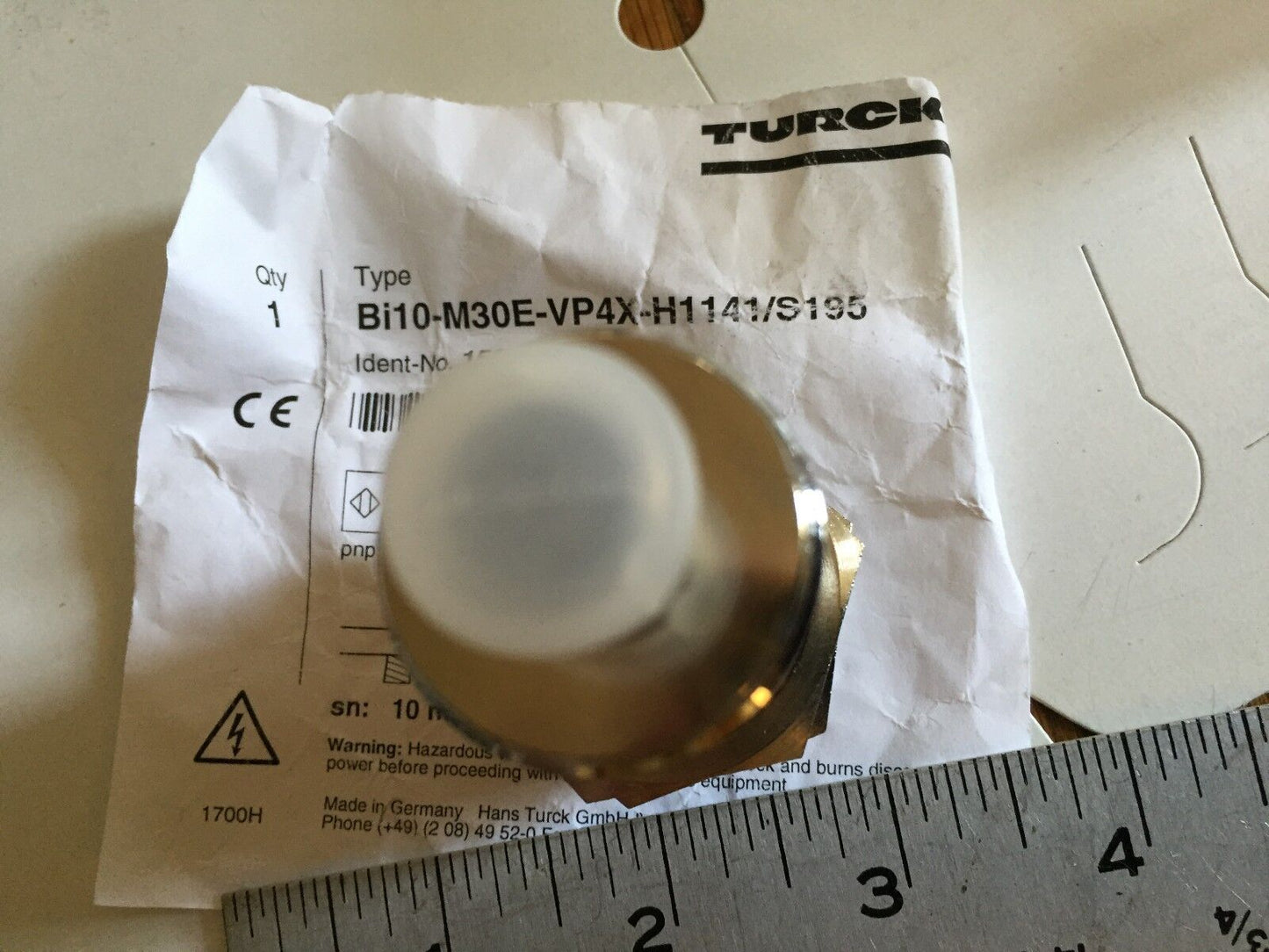 New Turck Elektronik Bi10-M30e-Vp4x-H1141/S195 Proximity Switch Eurofast ,Bv