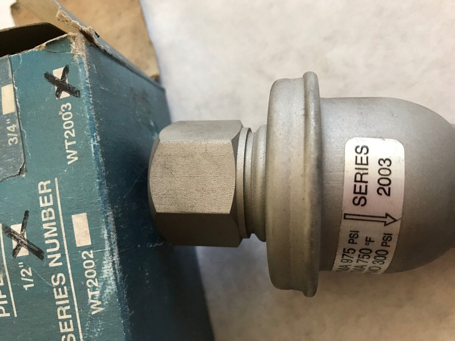 New 1/2" Npt Watson Mcdaniel 2003 Series Thermostatic Steam Trap,Ef