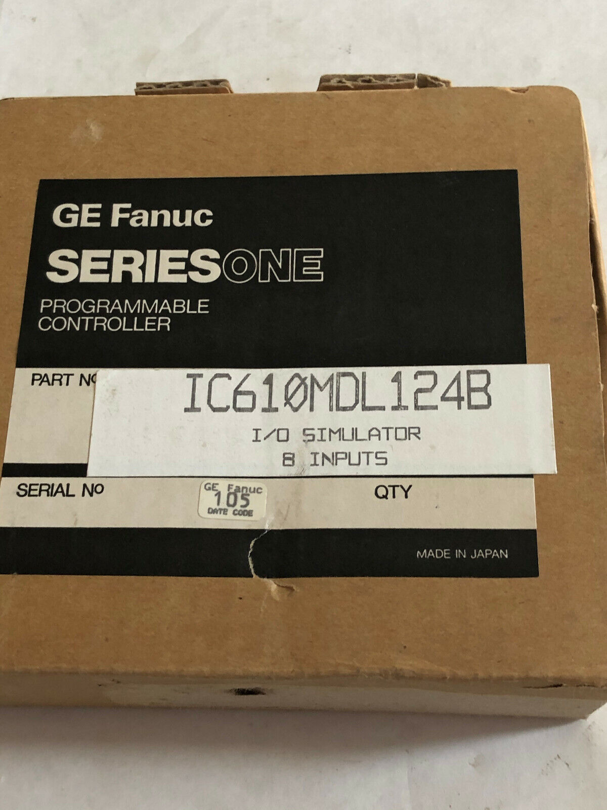 New Ge Fanuc Ic610mdl124b I/O Simulator 8 Inputs Ic610mdl124,1C610mdl124b ,Hj