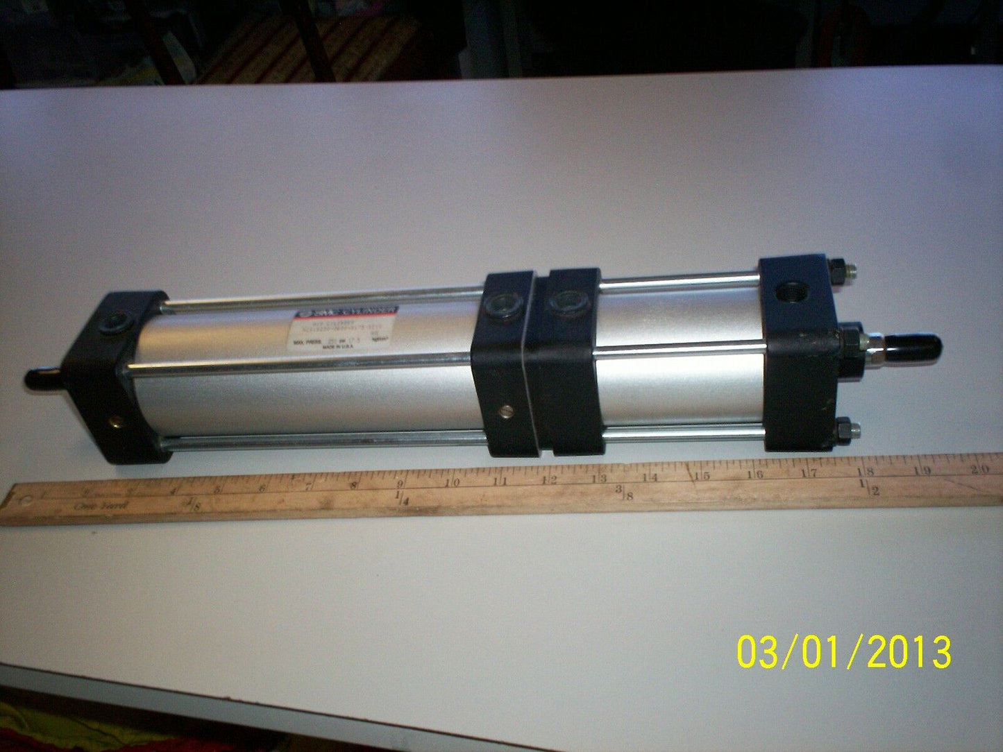 New Smc Nca1b250-0600+0175-Xc10 Smc 250 Psi Max Dual Stroke Air Cylinder ,Tg