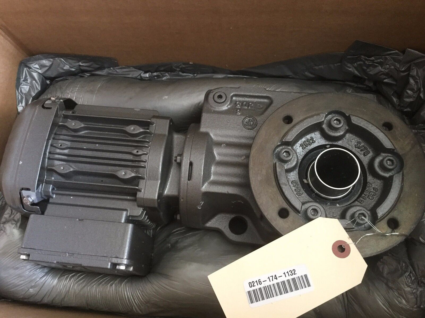 New Sew-Eurodrive Ktf37drs71s4/Dh Motor W/Gear Drive 1700Rpm .25Hp,Ed