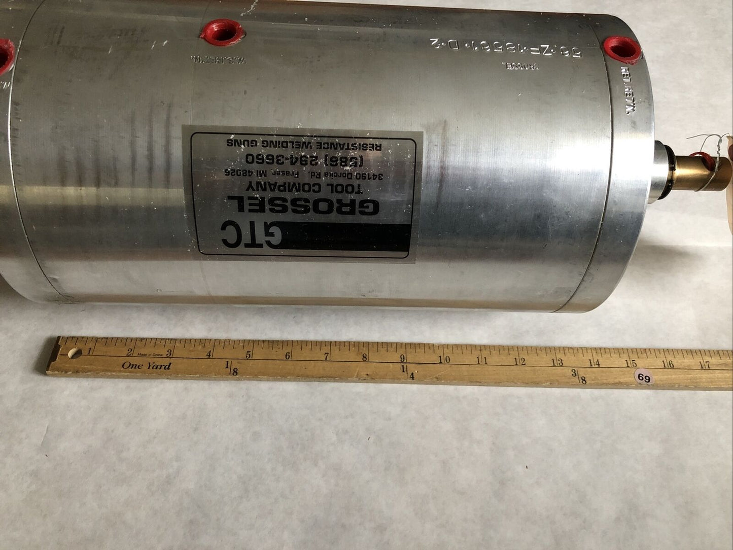 New Grossel 56-Zf-18561-D-2-X Pneumatic Cylinder,56 Zf,Gtc 56Zf18560-10 Gt,Ew,Bc