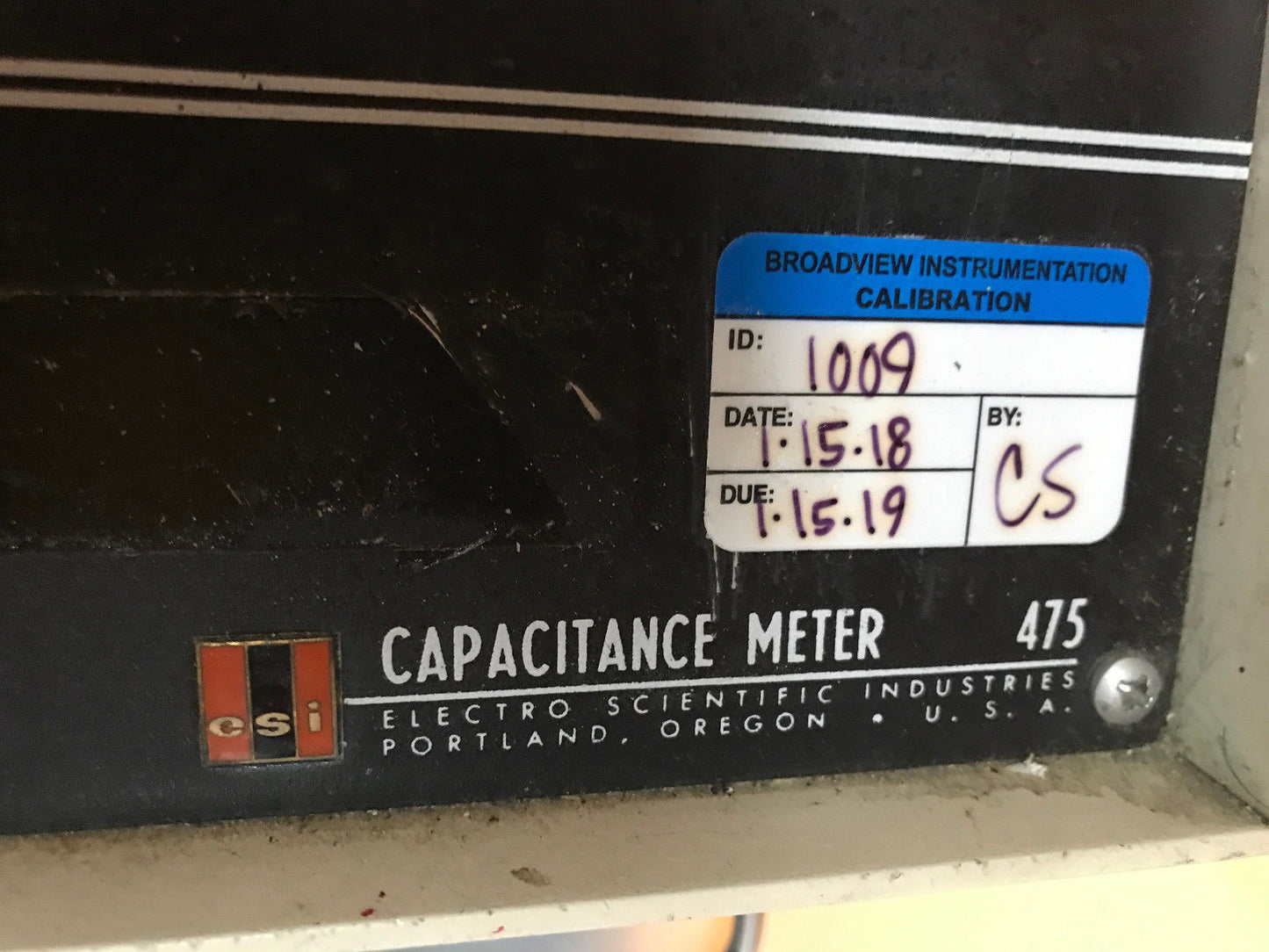 Electro Scientific Industries 475,Electro 475 Capacitance Meter (No Cord),Et