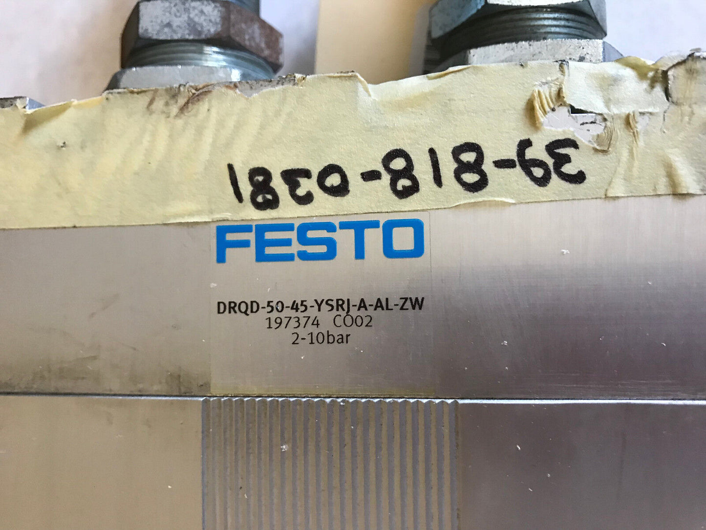 Festo Drqd-50-45-Ysrj-A-Al-Zw Rotary Cylinder 197374 Co02,Drqd-5045-Ysriaalzw,Ex
