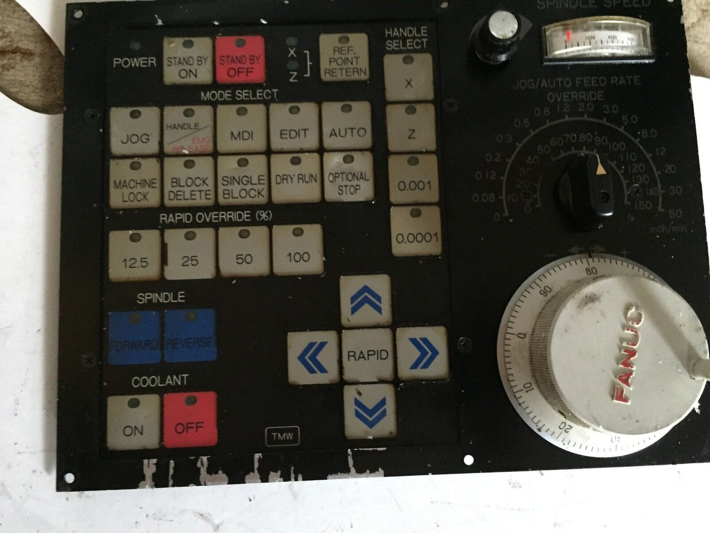 Fanuc A860-0201-T001,Fpa030t-4 Cnc Pulse Generator & Operator Panel Spindle,Ea