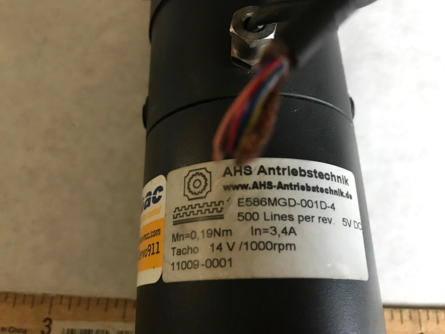 Ahs E586mgd-001D-4,11009-0001 Dc Servo Motor,Sick Dfs60b-Bbpk10000,Tn