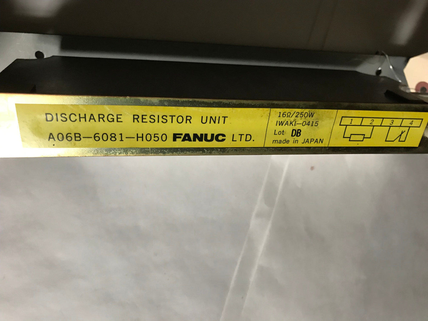 Fanuc A06b-6081-H050 Discharge Resistor Unit,Iwaki-0415,St