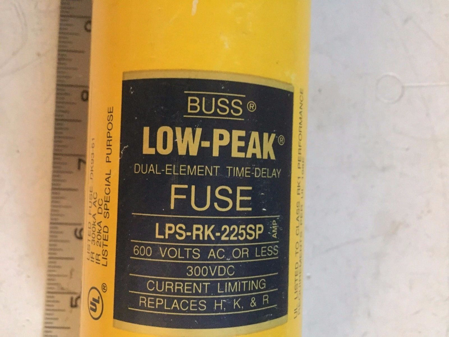 New Buss Lps-Rk-225Sp Bussmannrk1 Fuse 225-Amp Low-Peak Cooper 600Vac 300Vdc,Aa